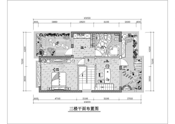 北美风格高档别墅全套建筑设计施工图-图二