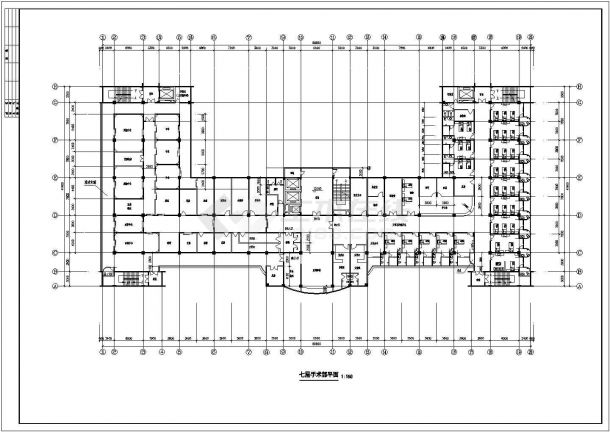 某市二层门诊楼的CAD建筑方案设计图-图二