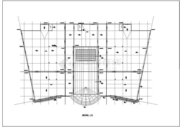 上海某大型超市建筑施工设计图-图一