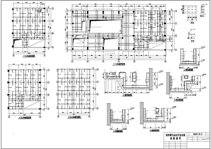 某钢结构厂房（高炉煤气余压发电系统）结构图纸_图1
