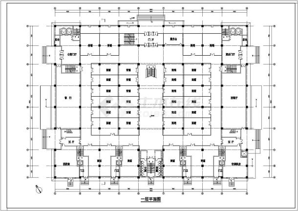 某娱乐广场楼房建筑大样详图-图二