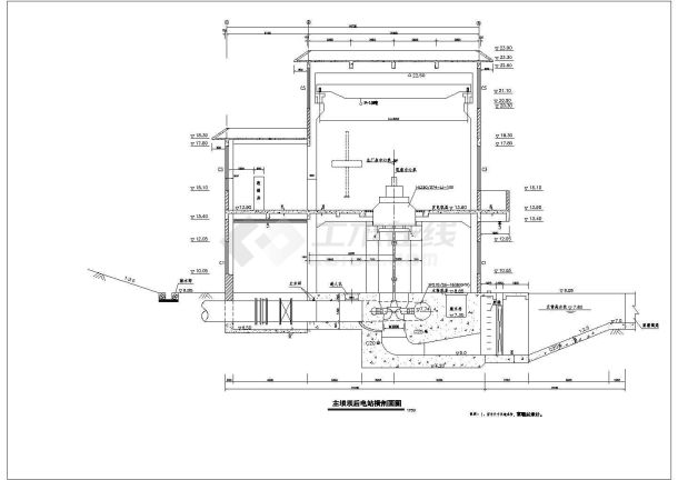 某城市水库坝后电站建设参考图-图二