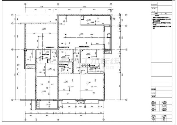 某地住宅楼室内装修施工设计CAD图-图一