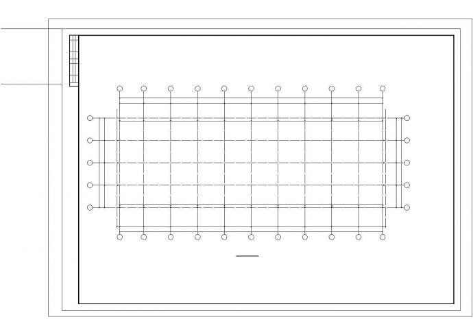 某公司钢结构厂房结构CAD施工详图_图1
