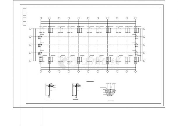 某公司钢结构厂房结构CAD施工详图-图二