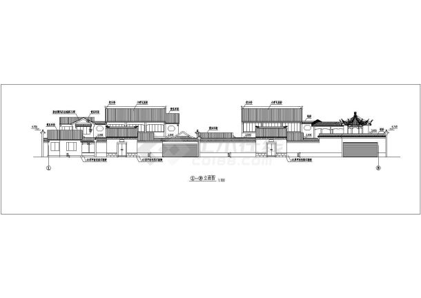 某景区古建筑施设计图-图一