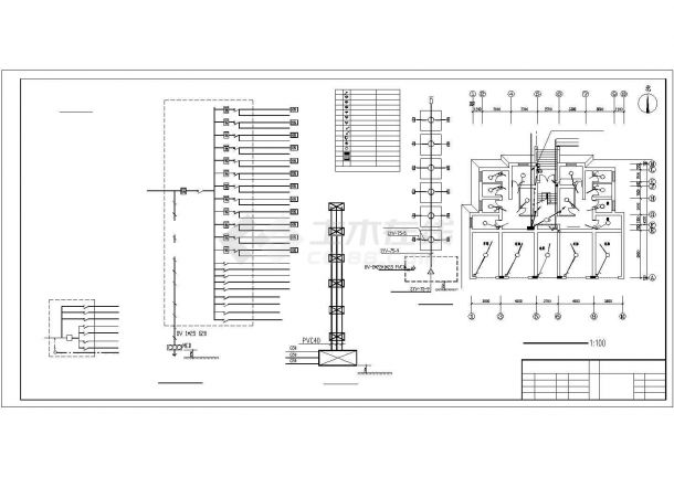 某住宅楼电气CAD设计施工图-图一