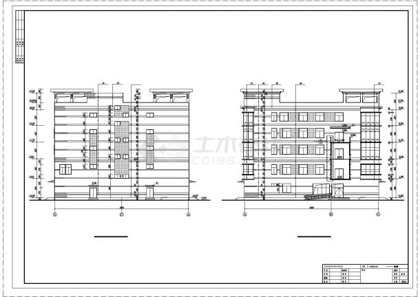商业中心综合楼建筑CAD基础套图-图二