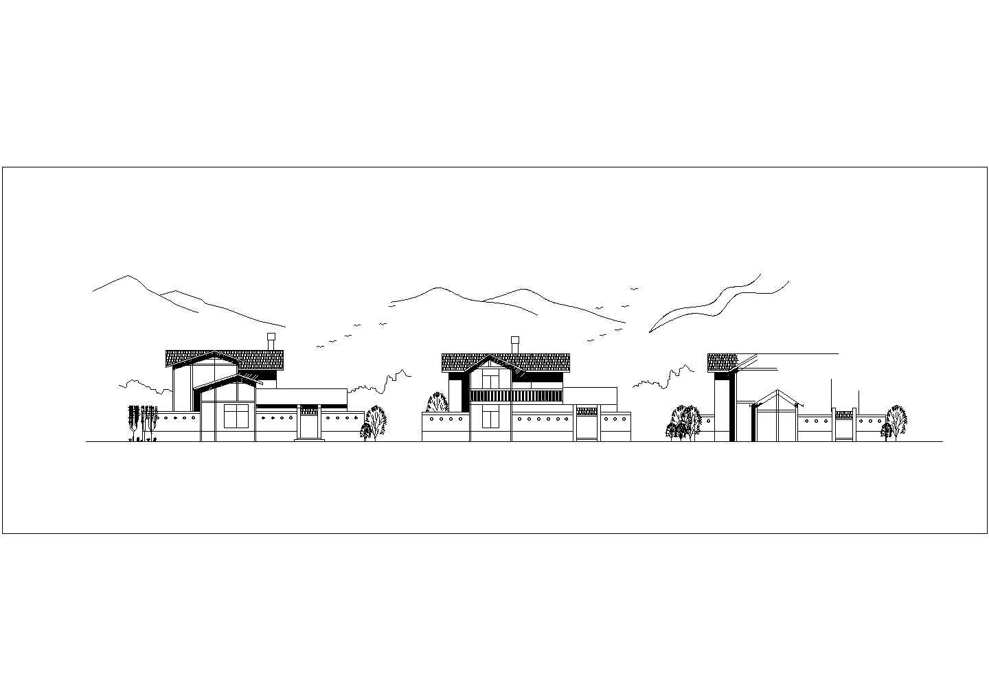 某地域风格居民住宅建筑设计图