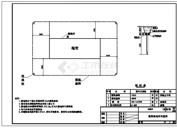 250kVA箱变无高压柜全套施工图纸-图六