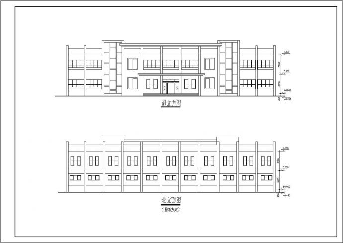 某市四层综合医院的CAD建筑设计图_图1