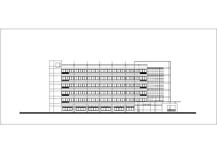 某市中型医院的CAD建筑方案设计_图1
