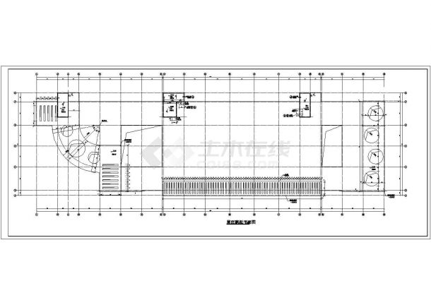 某四层县级医院急诊楼的CAD建筑施工设计图-图二