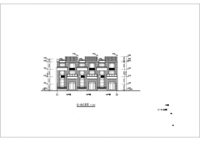 某小区居民住宅楼施工全套设计CAD平剖面图_图1