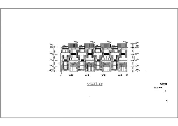 某小区居民住宅楼施工全套设计CAD平剖面图-图二