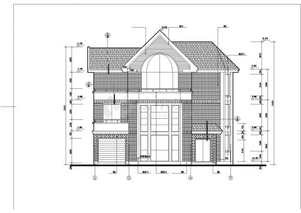 精美庄园别墅建筑规划CAD平面参考图-图二