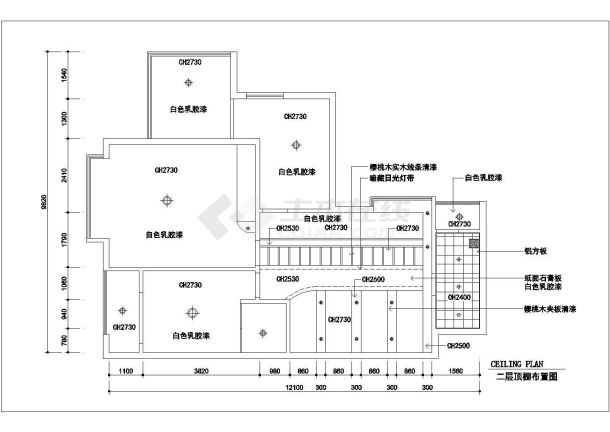 某复式欧式家装设计cad施工图及效果图-图一