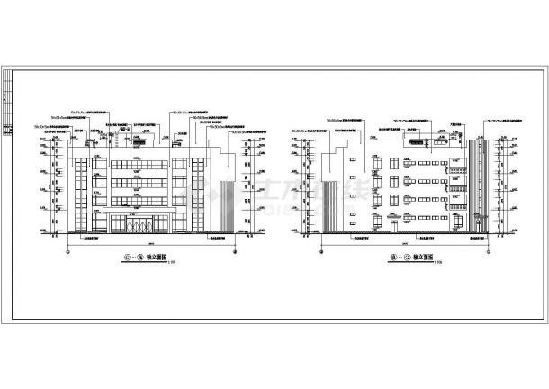 某四层医院门诊大楼的CAD建筑方案图-图一