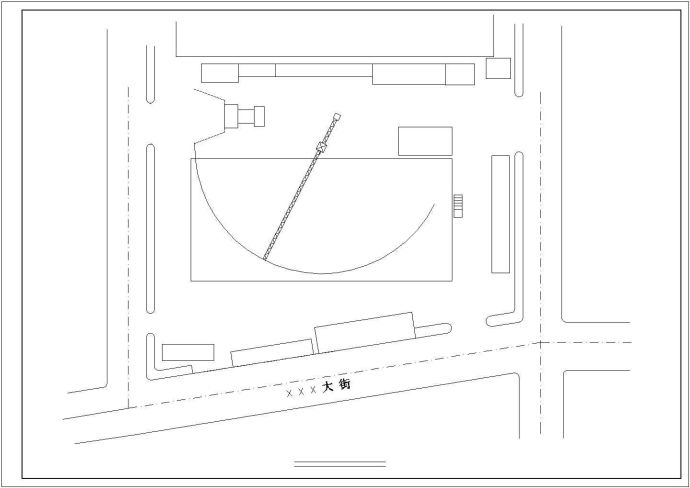 某地大型超市建筑施工参考图_图1