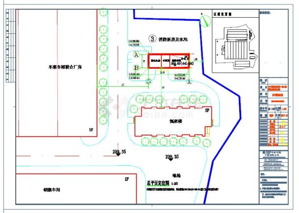某厂区消防水泵房建筑设计施工图-图一