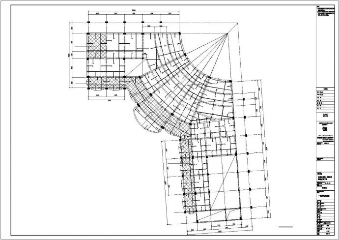某开发商售楼处结构设计cad施工图纸_图1