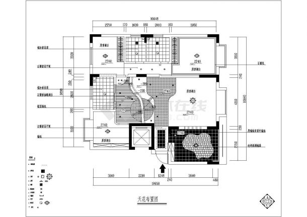自然风格(三房两厅带小花园)装修设计CAD施工图纸-图二