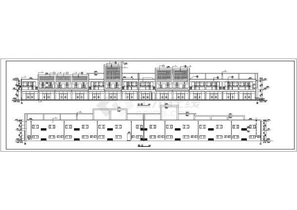 某地区湖家园商业楼建筑设计CAD施工图-图一