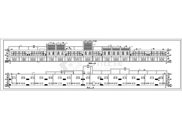 某地区湖家园商业楼建筑设计CAD施工图-图二
