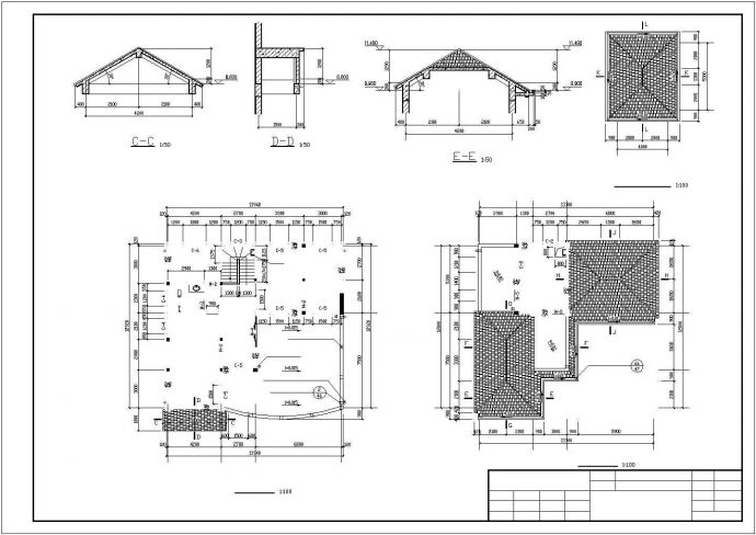 欧式小别墅建筑结构设计施工图纸_图1