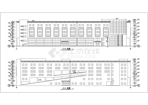 商业大厦建筑施工设计CAD全套图-图一