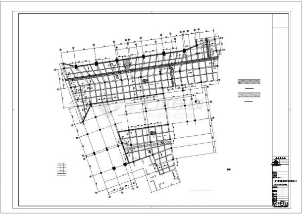 [浙江]地下一层框架结构地下车库结构施工图-图一