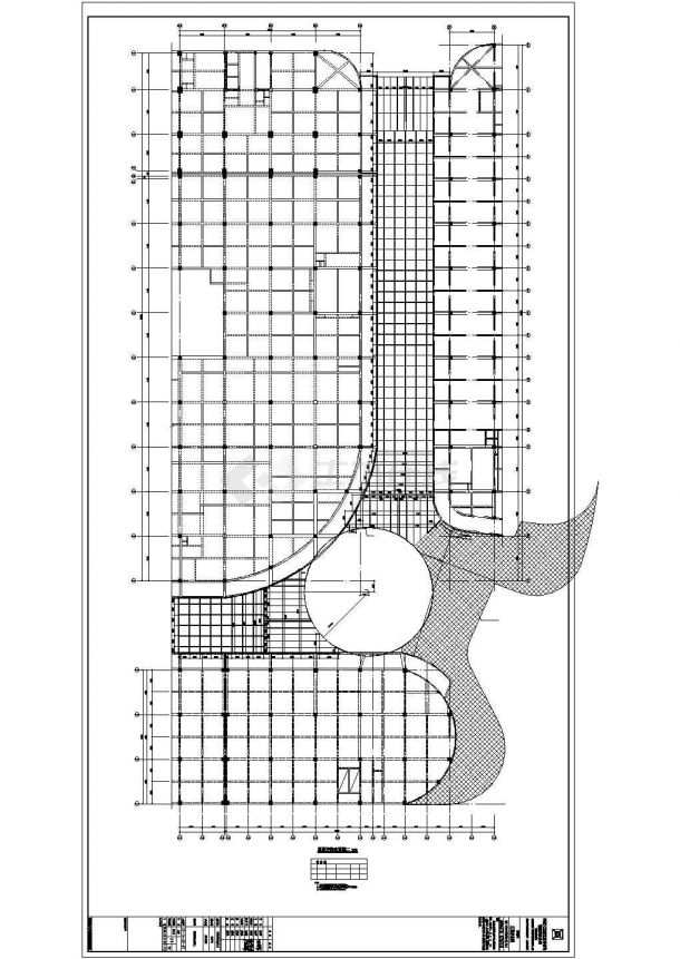时代广场步行街屋顶钢结构施工图-图二