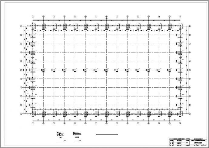 单层水稻门式钢架仓储库结构施工图_图1