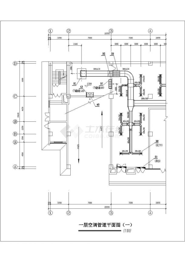 比较详细的一套商场综合楼暖通建筑设计图（全套）-图一