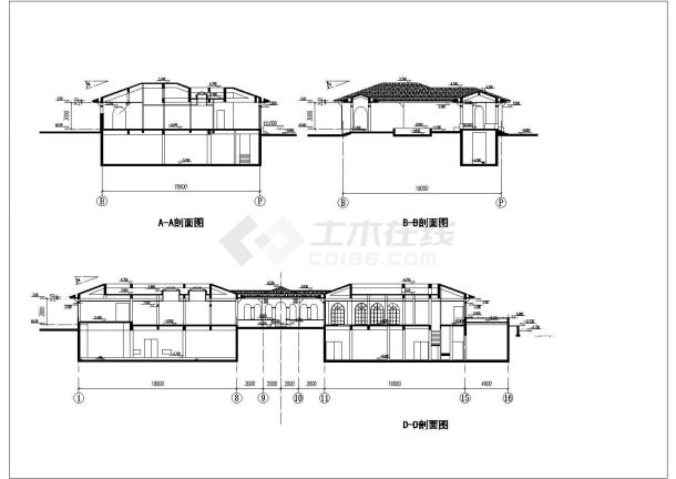 某酒店健身中心平面建筑详图-图二