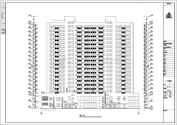 [湖南]高层框架剪力墙结构商住楼建筑CAD施工图-图二