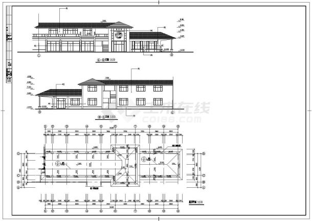 某商业街建筑CAD设计施工图-图二