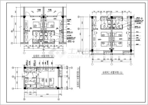 某商务综合楼建筑施工设计CAD全套图纸-图一