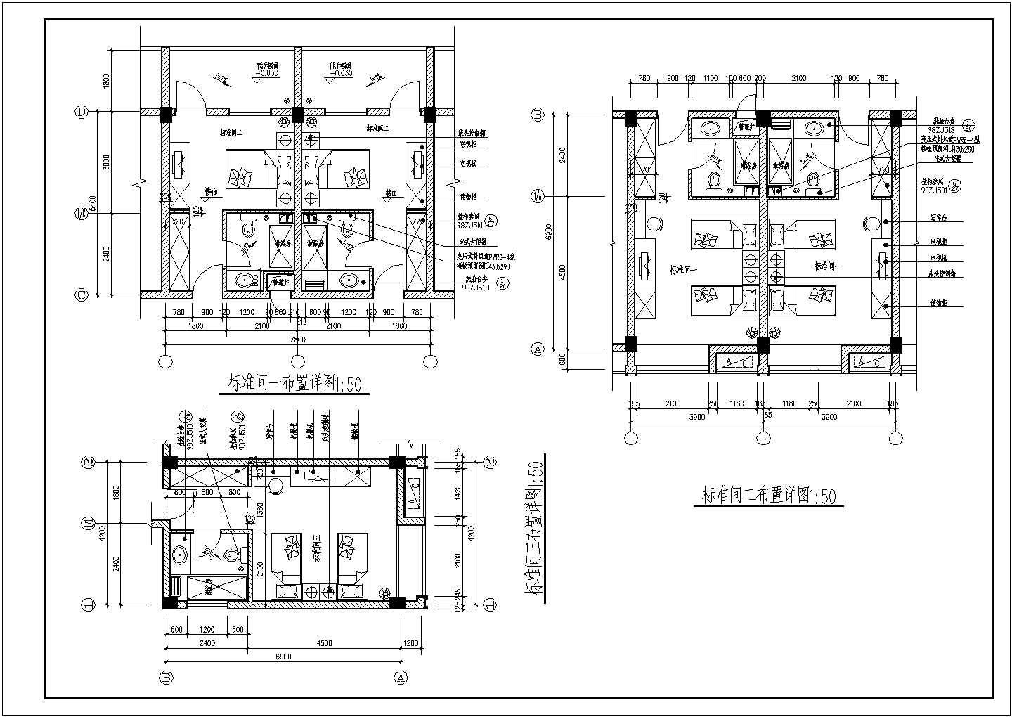 某商务综合楼建筑施工设计CAD全套图纸