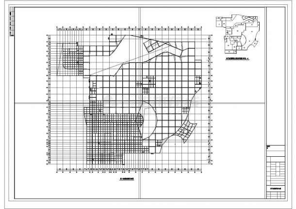 [湖北]地下二层框架结构地下室结构施工图-图一