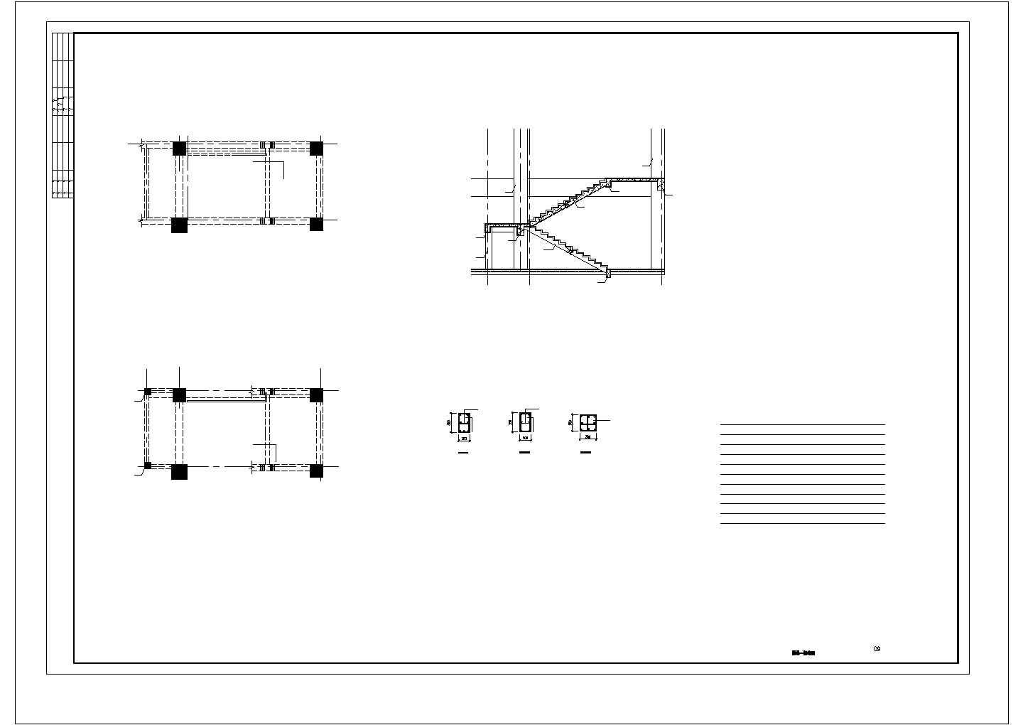 [山东]单层框架结构体育馆结构图
