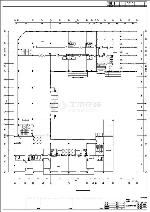 七层综合用楼建筑通风工程系统设计施工图-图二