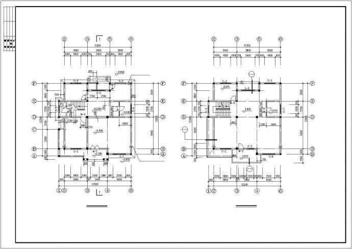 三层英式别墅建筑设计施工图_图1