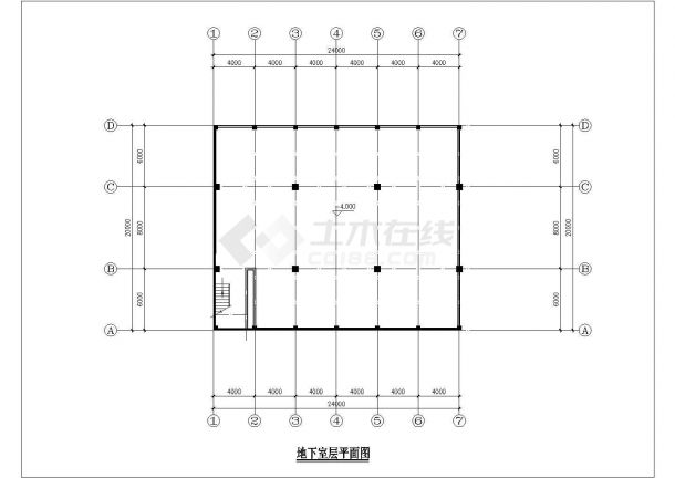 某小高层酒店设计cad建筑施工图-图一