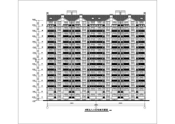 某高层住宅建筑设计方案图（共9张）-图二