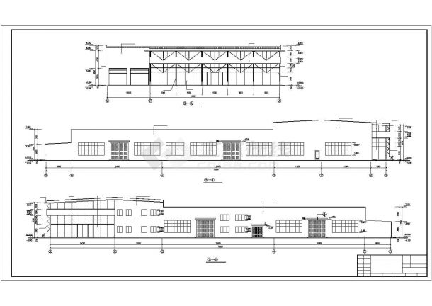 某地区2层东风本田展厅建筑设计CAD施工图-图一