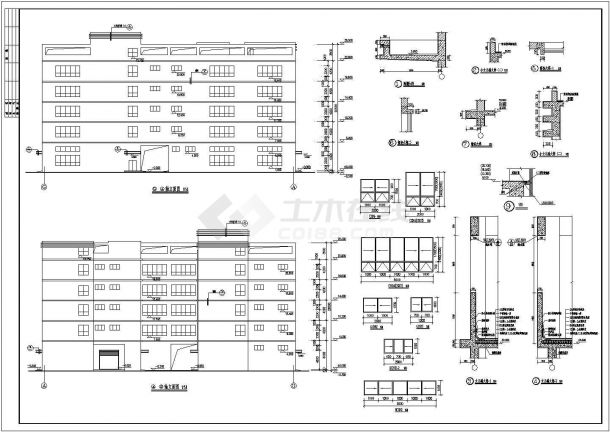 某地区机械厂2号厂房建筑设计CAD施工图-图二