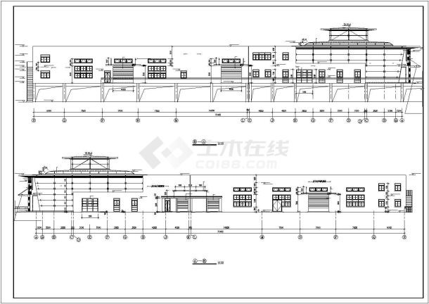 某地区别克汽车展厅建筑设计CAD施工图-图二