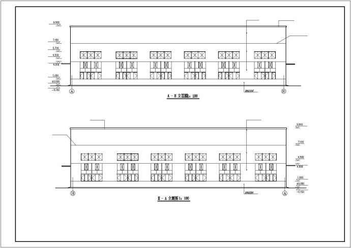 某地区机械厂3号厂房建筑设计CAD施工图_图1