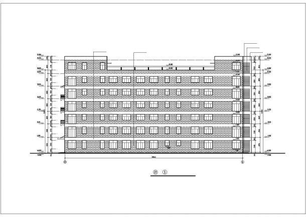 某地区辰欣服装厂建筑设计CAD施工图-图二